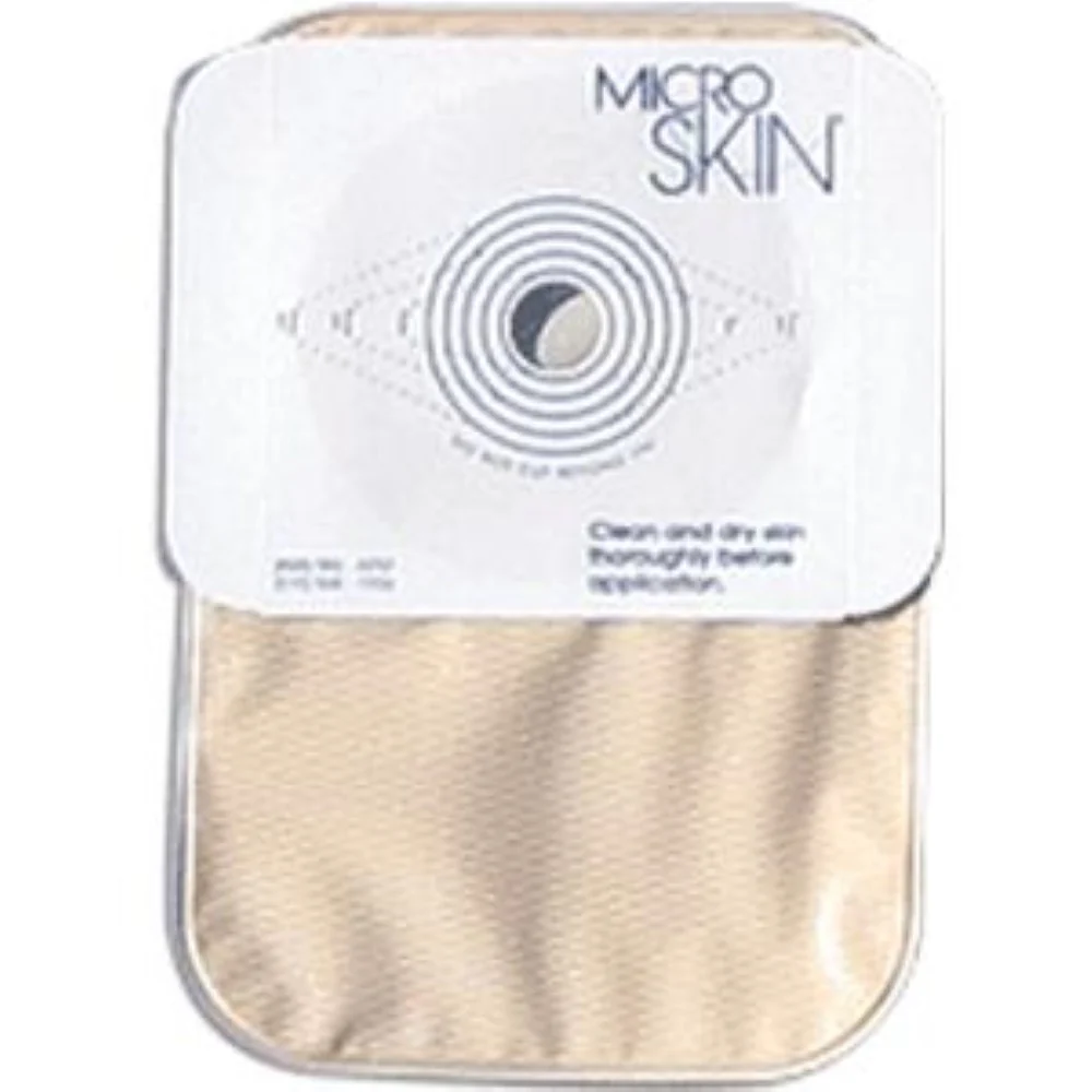 One-piece Colostomy Closed-end Pouch with Plain Barrier and MicroDerm Thin Washer 1-1/2" Stoma Opening