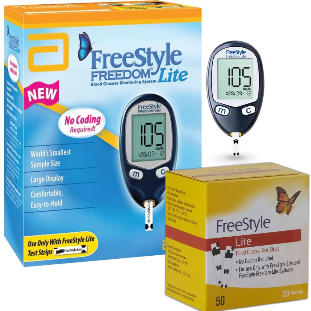 Abbott FreeStyle Freedom (Lite) Blood Glucose Test Strips / Meter / Monitoring Kits - Image 4