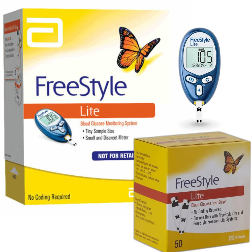 Abbott FreeStyle Freedom (Lite) Blood Glucose Test Strips / Meter / Monitoring Kits - Image 5