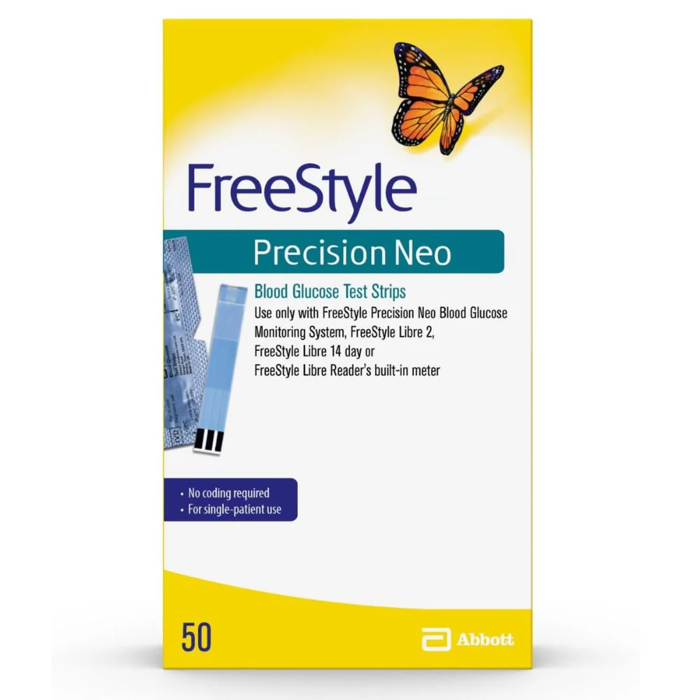 Abbott FreeStyle Precision Neo Blood Glucose Test Strips / Meter / Monitoring Kits - Image 2