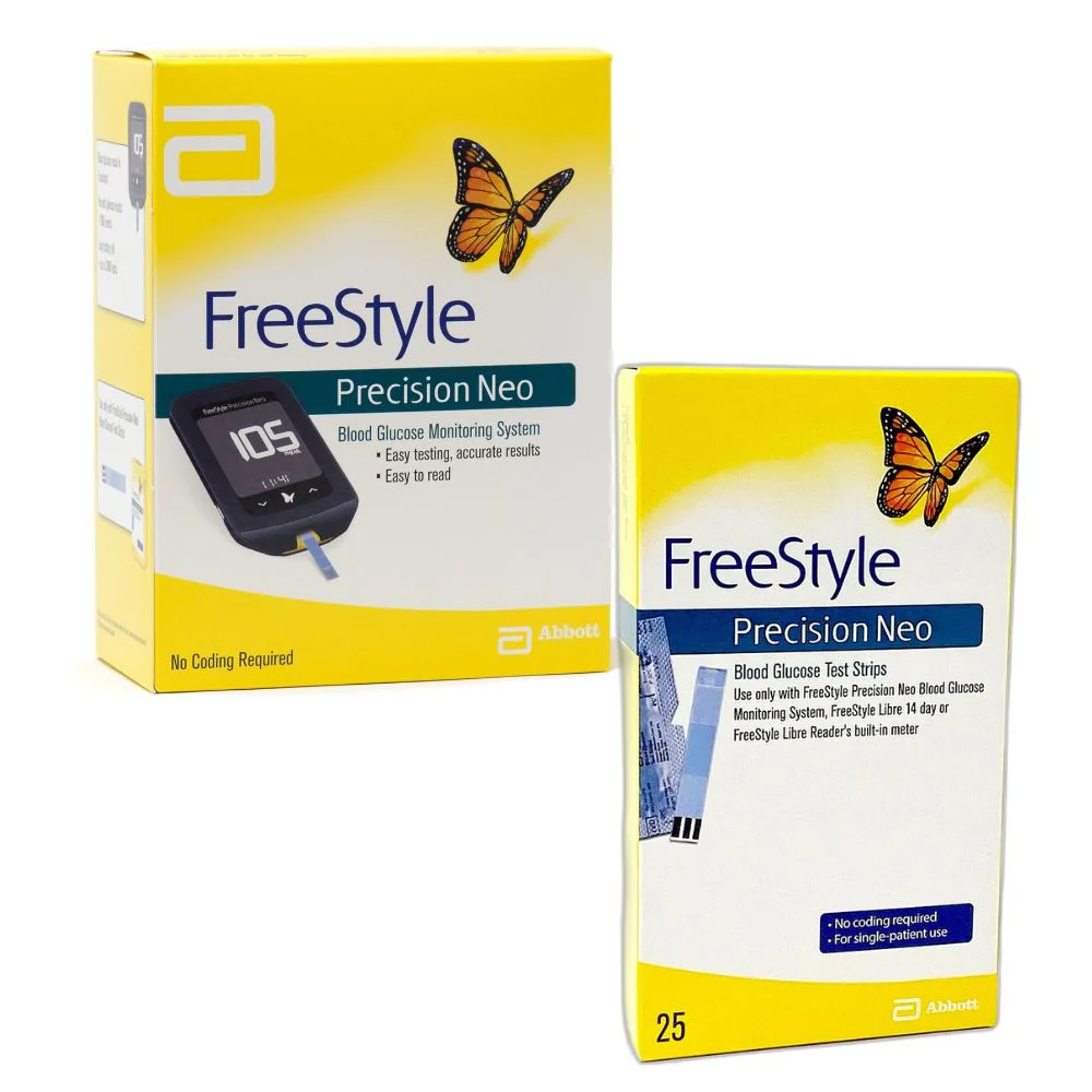 Abbott FreeStyle Precision Neo Blood Glucose Test Strips / Meter / Monitoring Kits - Image 4