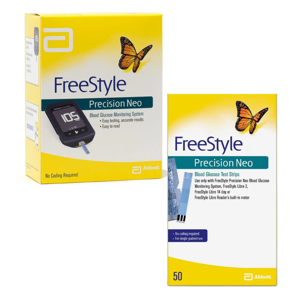 Abbott FreeStyle Precision Neo Blood Glucose Test Strips / Meter / Monitoring Kits - Image 5
