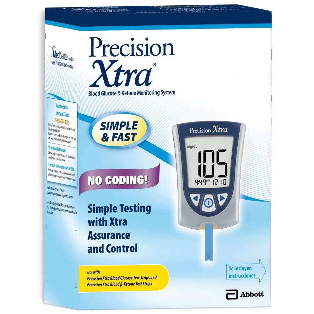 Abbott Precision Xtra Blood Glucose/Ketone Test Strips / Meter / Monitoring Kits - Image 4