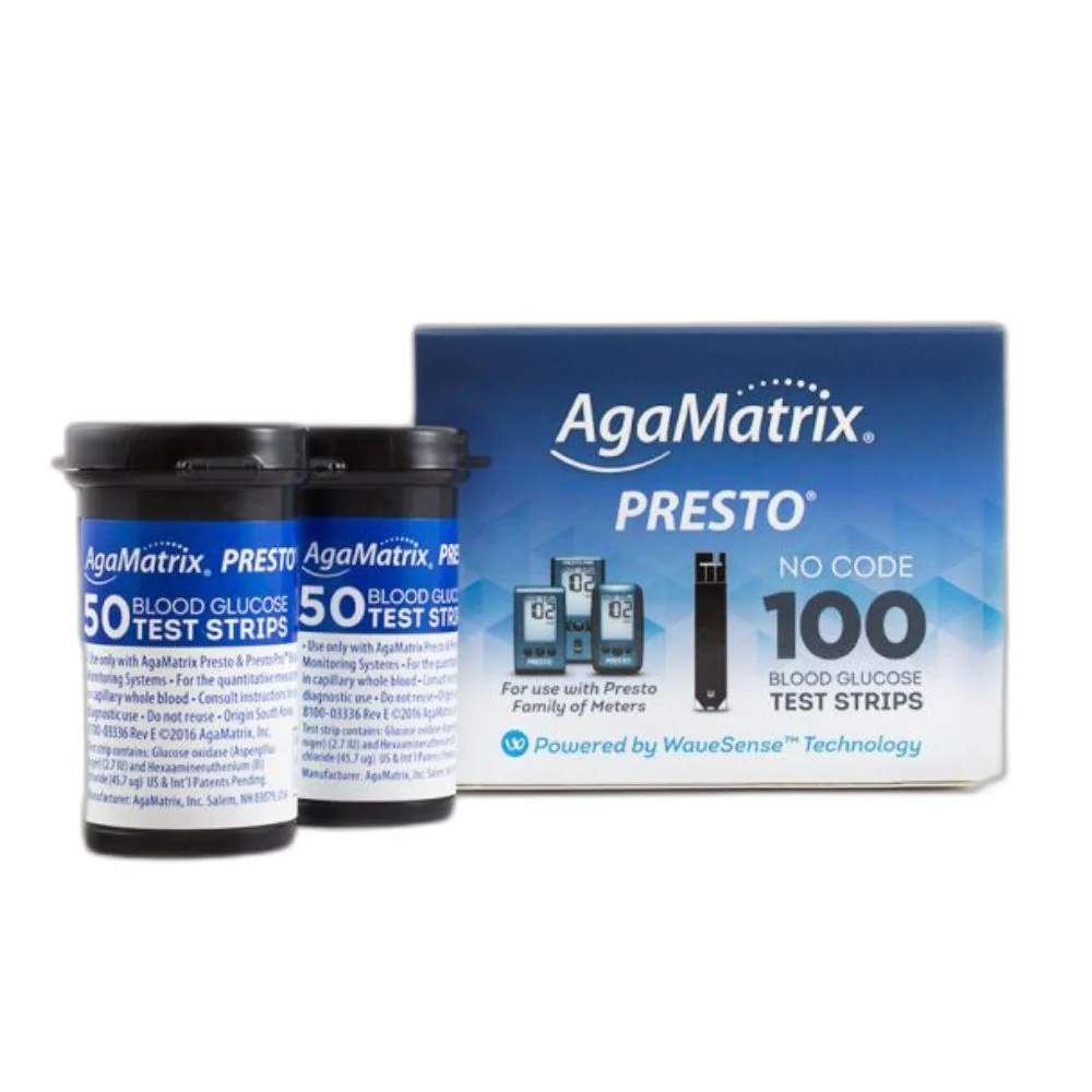 AgaMatrix WaveSense Presto Blood Glucose Test Strips / Meter / Monitoring Kits - Image 2