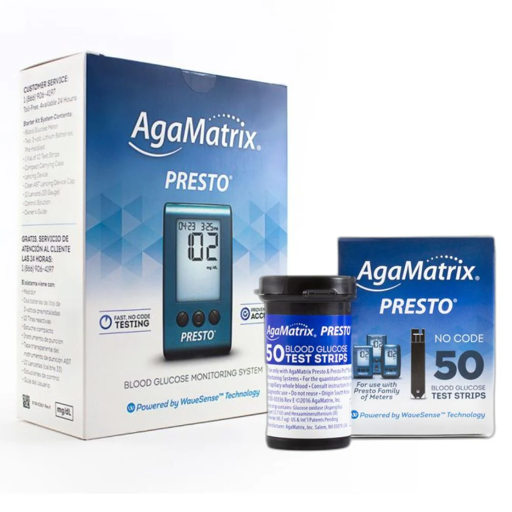 AgaMatrix WaveSense Presto Blood Glucose Test Strips / Meter / Monitoring Kits - Image 4