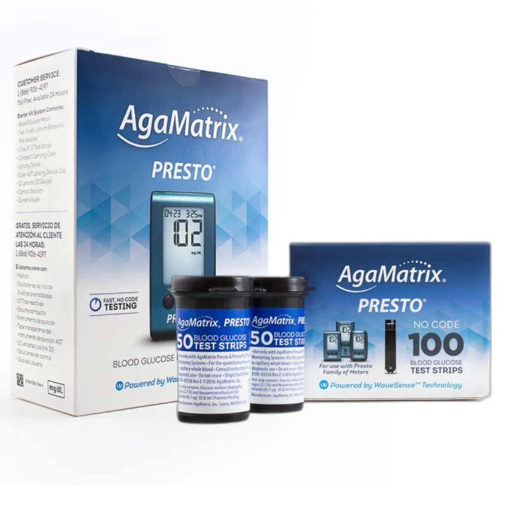 AgaMatrix WaveSense Presto Blood Glucose Test Strips / Meter / Monitoring Kits - Image 5