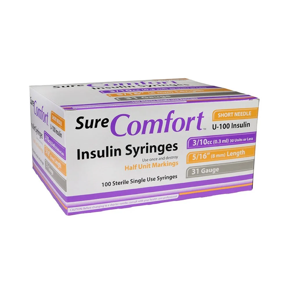 Allison Medical Sure Comfort U100 Insulin Syringes, SureComfort - Image 4