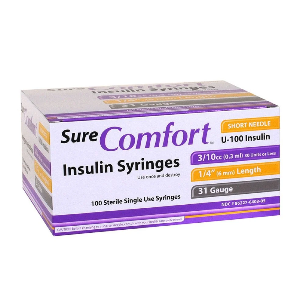 Allison Medical Sure Comfort U100 Insulin Syringes, SureComfort - Image 7