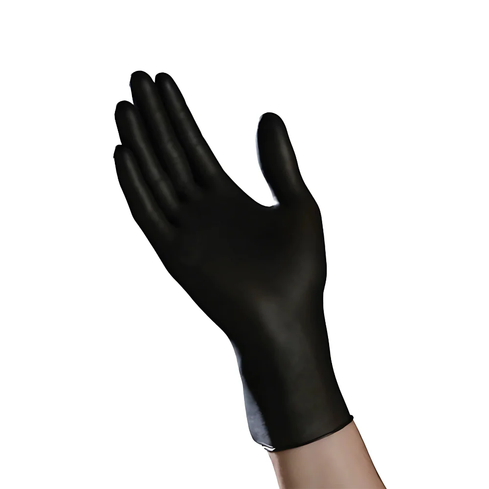 Ambitex N200BLK Series Nitrile Exam Gloves, Black, Powder-free, Latex-free, Non-Sterile - Image 2