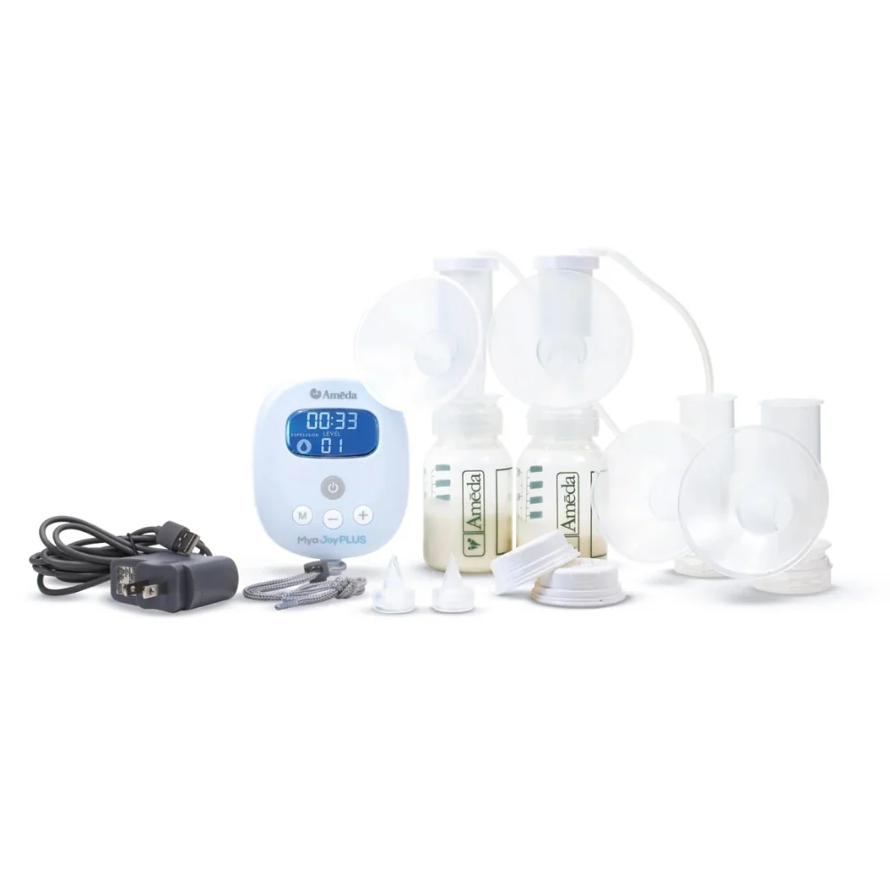 Ameda Mya Joy PLUS Hospital Grade Double Breast Pump, Portable and Rechargeable