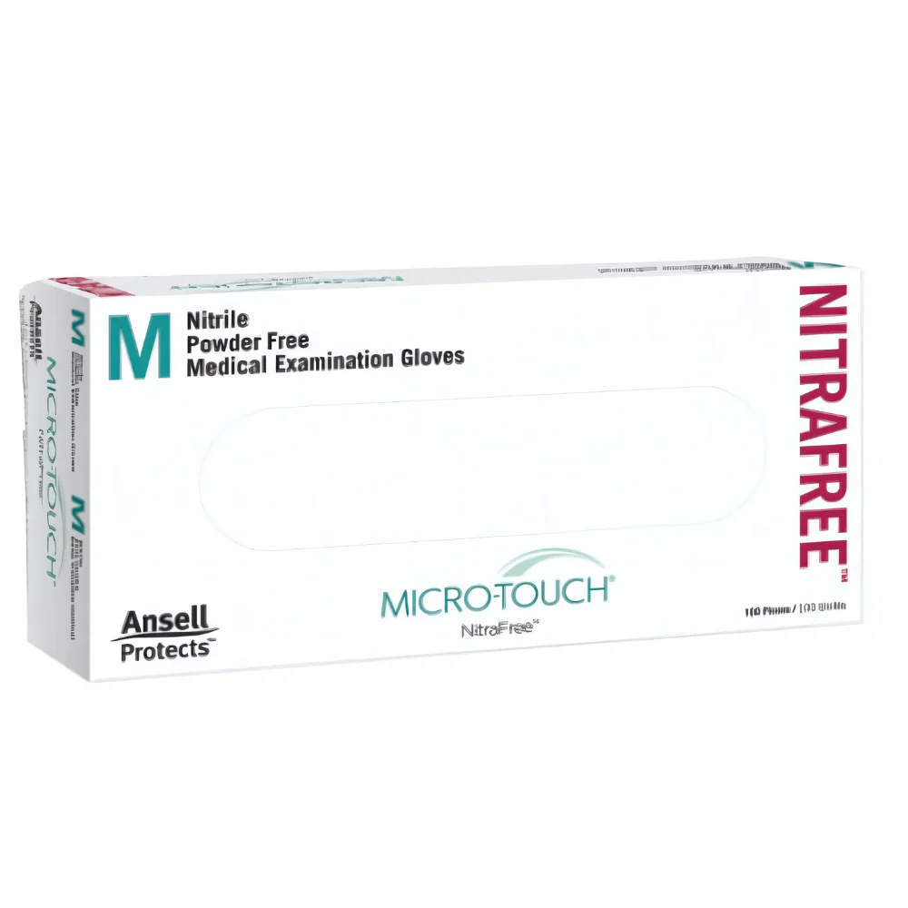 Ansell Micro-Touch NitraFree Nitrile Examination Gloves
