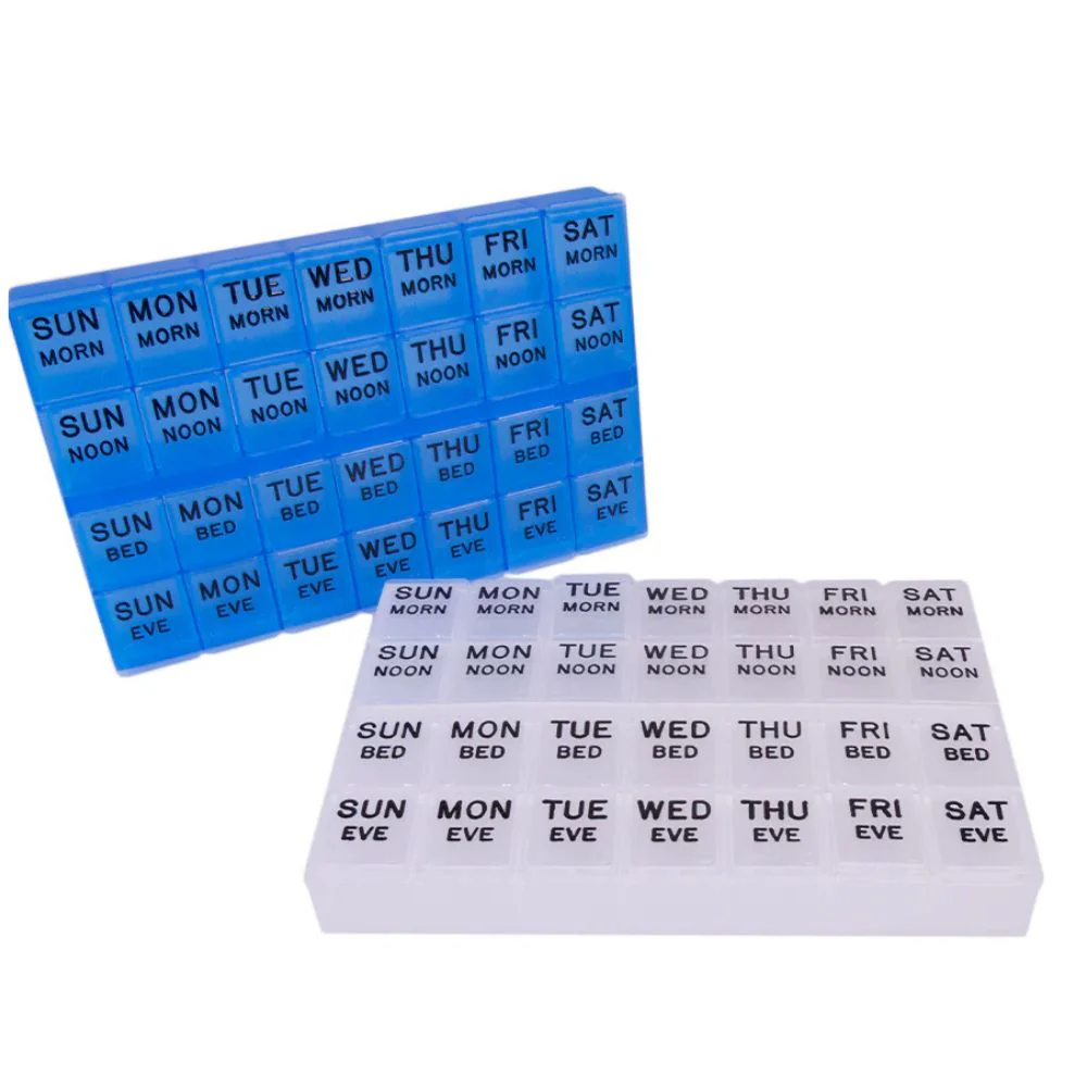 Apex MediPlanner II Pill Holder and Organizer With Raised Lettering and Highlighted Braille - Image 3