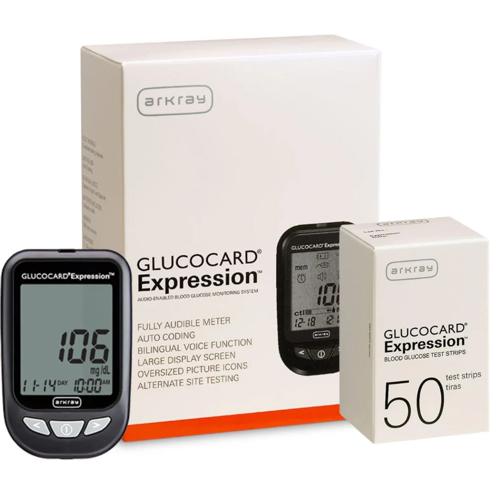 Arkray Glucocard Expression Blood Glucose Test Strips / Meter / Monitoring Kits - Image 3