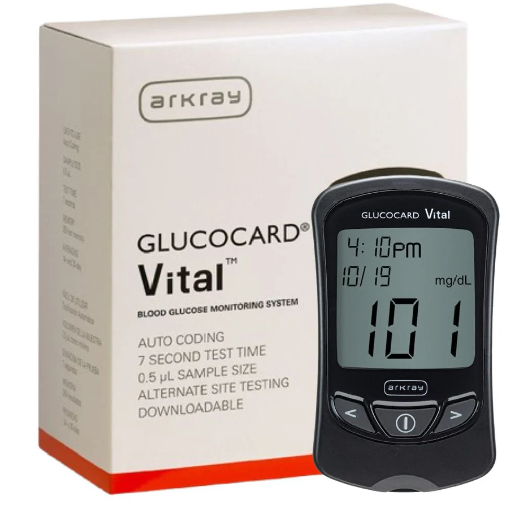 Arkray Glucocard Vital Blood Glucose Test Strips / Meter / Monitoring Kits - Image 2