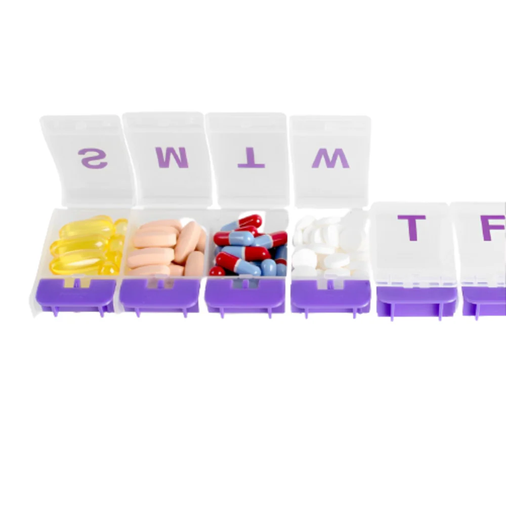 Apothecary Products Ezy Dose 7-Day Push Button Pill Reminder, Medium, 67577 - Image 2