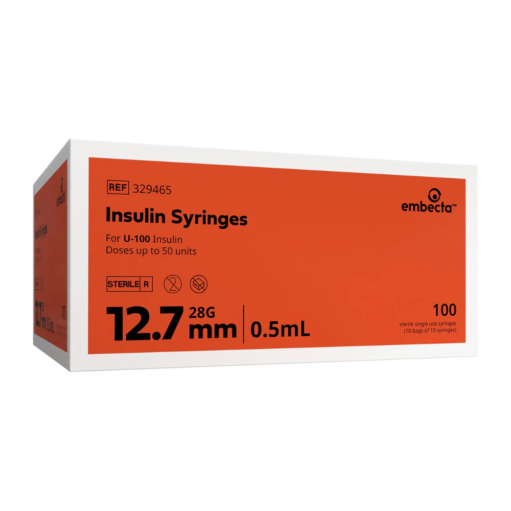 embecta Lo-Dose with Micro-Fine IV Needle U100 Insulin Syringes, BD Becton Dickinson - Image 2