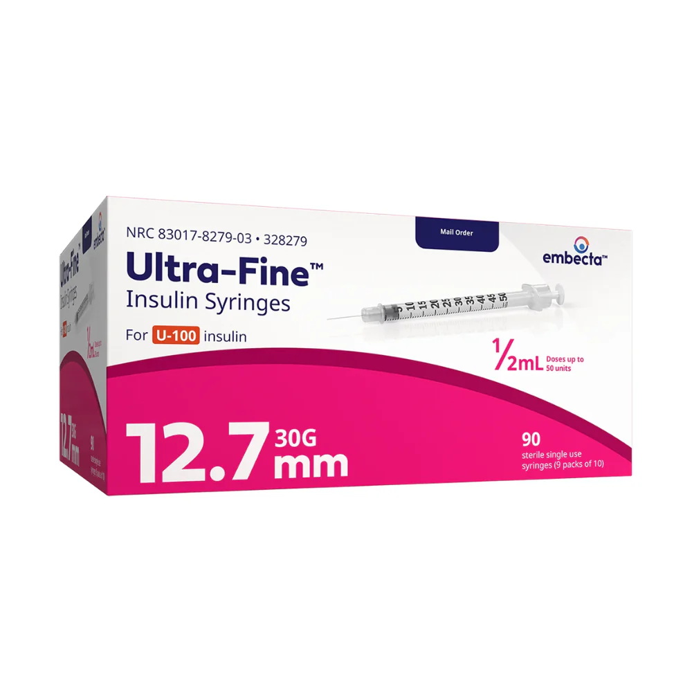 embecta Ultra-Fine Needle U100 Insulin Syringes, BD Becton Dickinson - Image 10