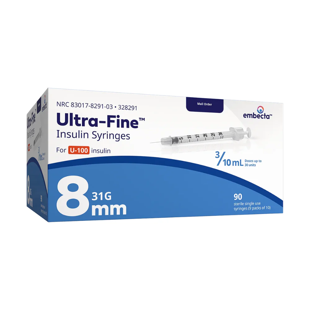 embecta Ultra-Fine Needle U100 Insulin Syringes, BD Becton Dickinson - Image 5