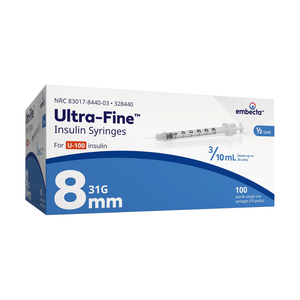 embecta Ultra-Fine Needle U100 Insulin Syringes, BD Becton Dickinson - Image 7