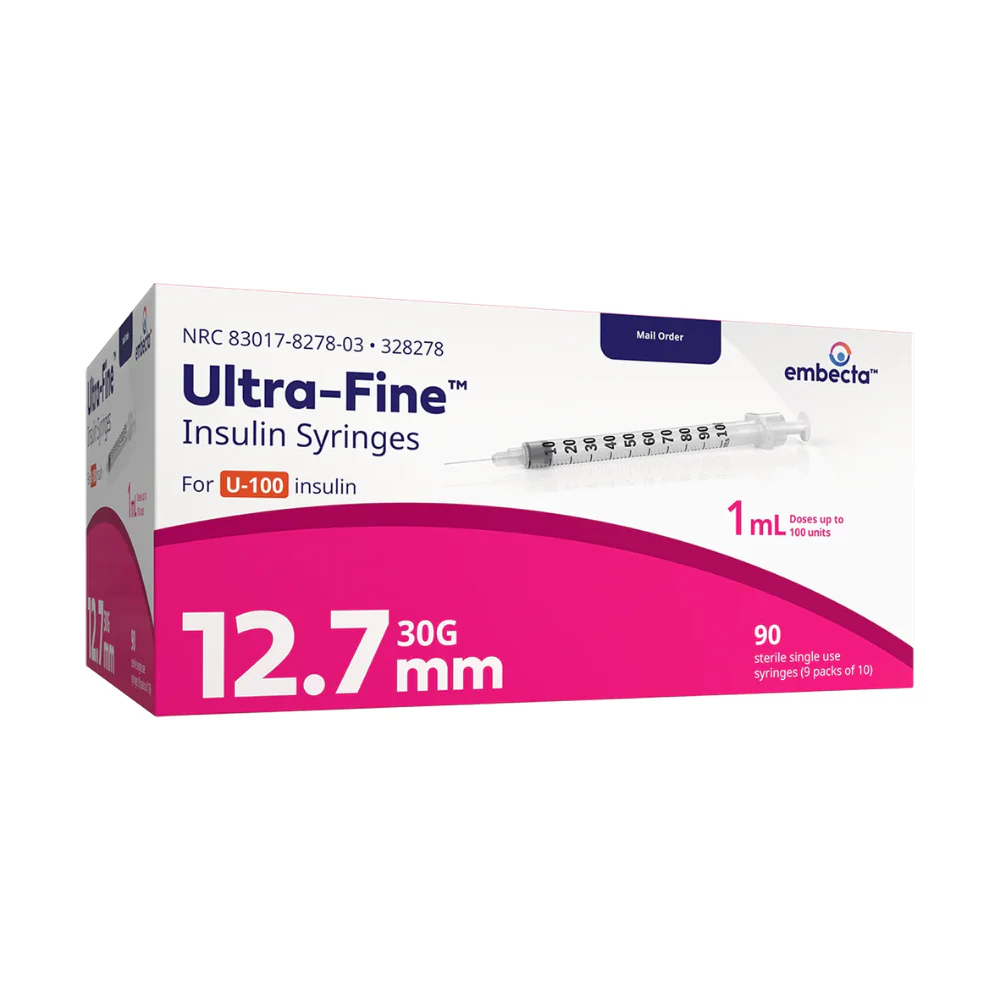 embecta Ultra-Fine Needle U100 Insulin Syringes, BD Becton Dickinson - Image 8