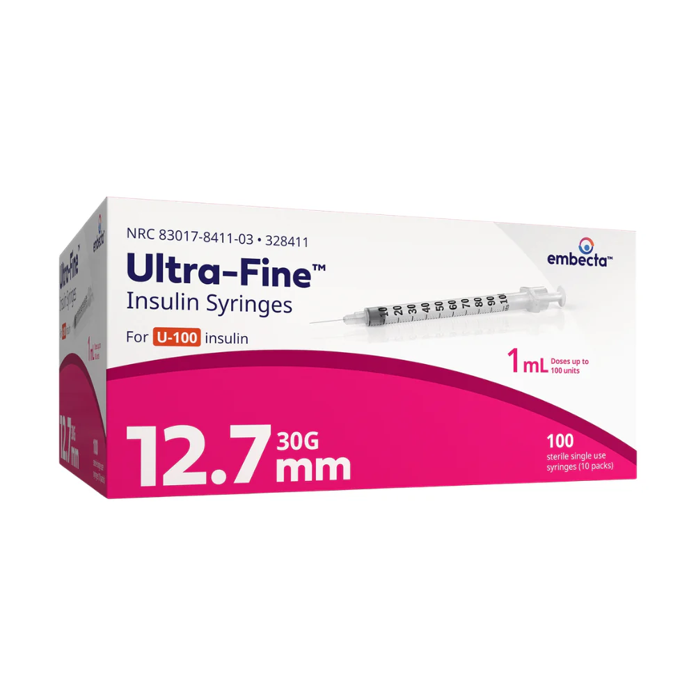 embecta Ultra-Fine Needle U100 Insulin Syringes, BD Becton Dickinson - Image 9