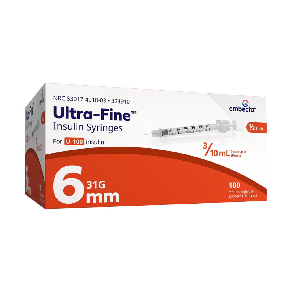 embecta Veo with Ultra-Fine Needle U100 Insulin Syringes, BD Becton Dickinson - Image 5