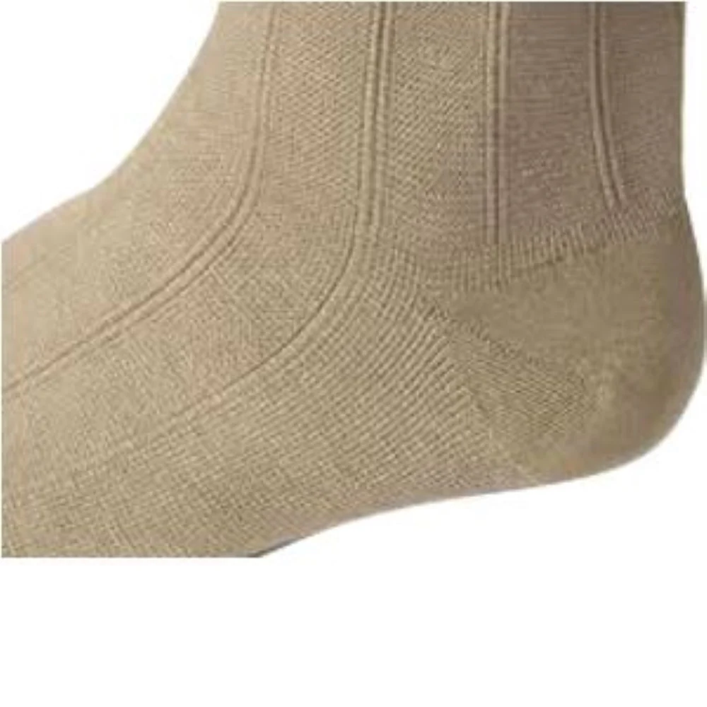 BSN Jobst Men's CasualWear Knee-High Firm Compression Socks, Closed Toe, Large Tall, Khaki