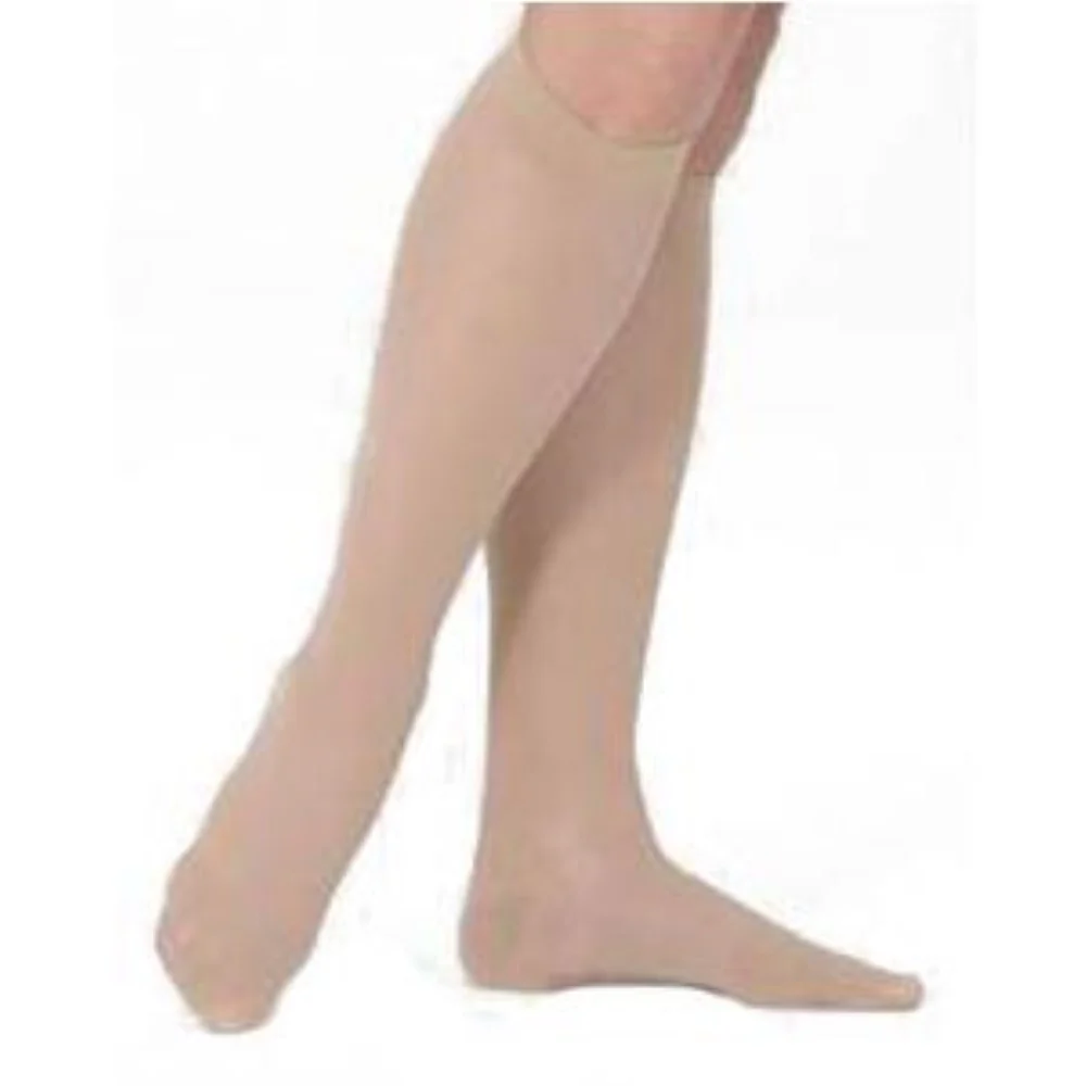 BSN Jobst Women's UltraSheer Knee-High Firm Compression Stockings, Closed Toe, Large Petite, Natural