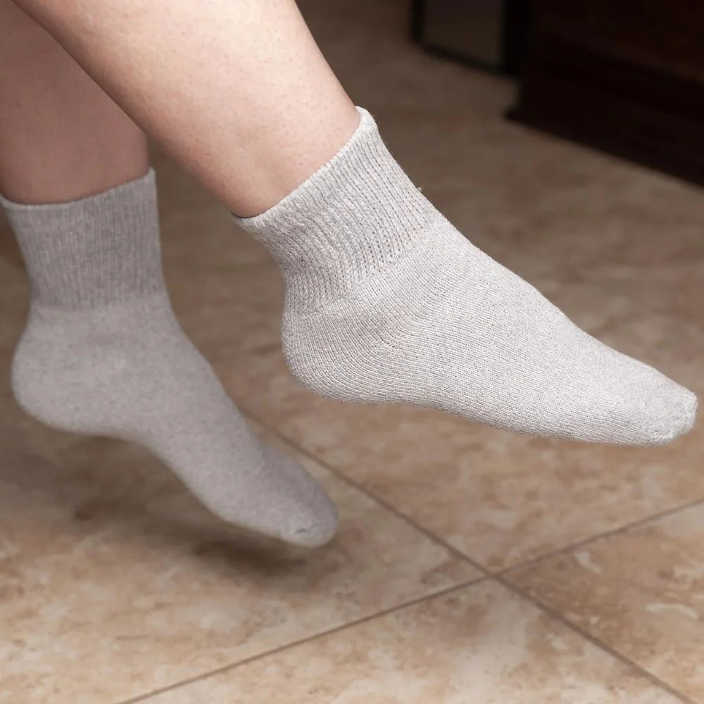 CareApparel CareActive Diabetic Ankle Socks-Quarter Length Socks, 2 Pairs - Image 3