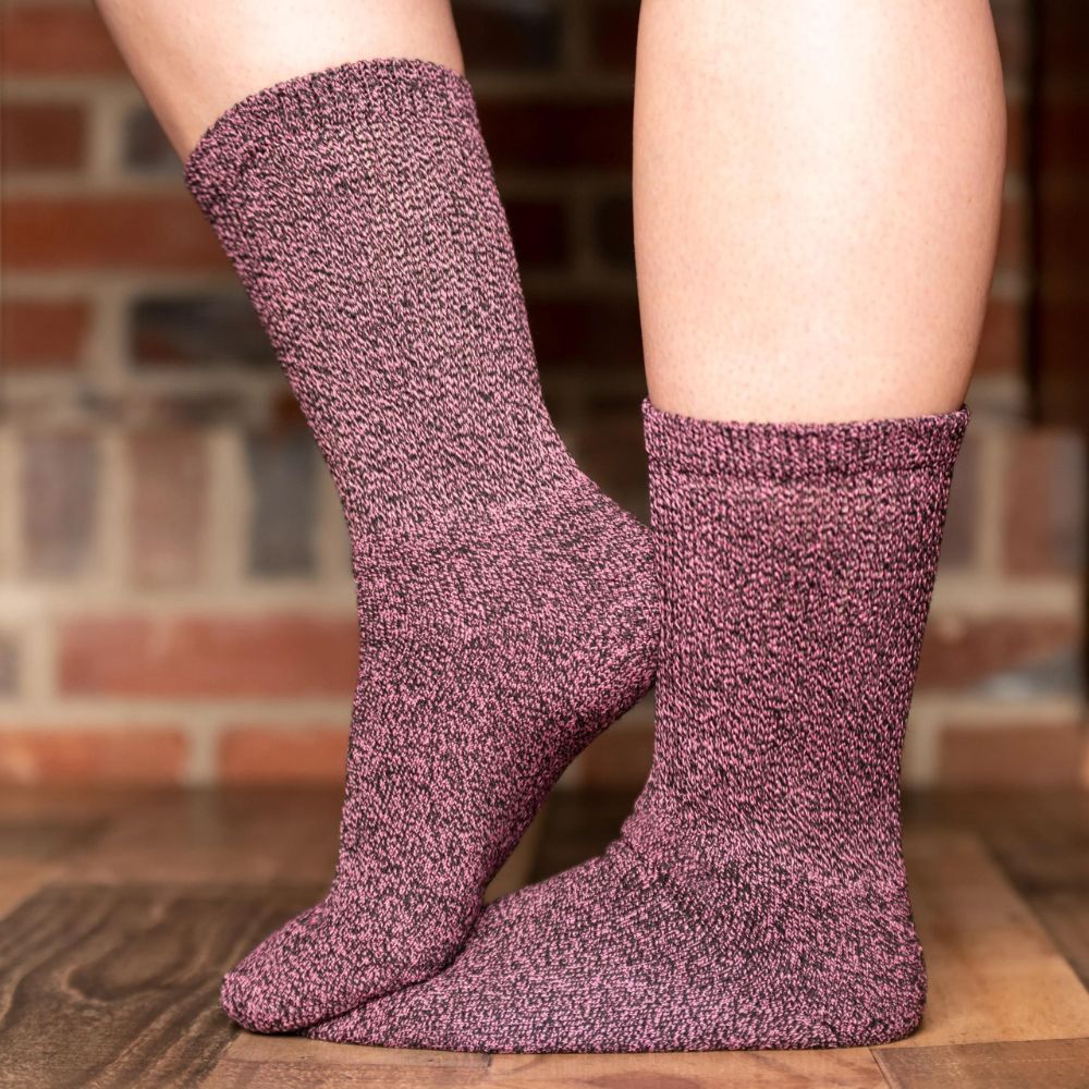 CareApparel CareActive Soft Twisted Yarn Diabetic Crew Socks, 2 Pairs - Image 3