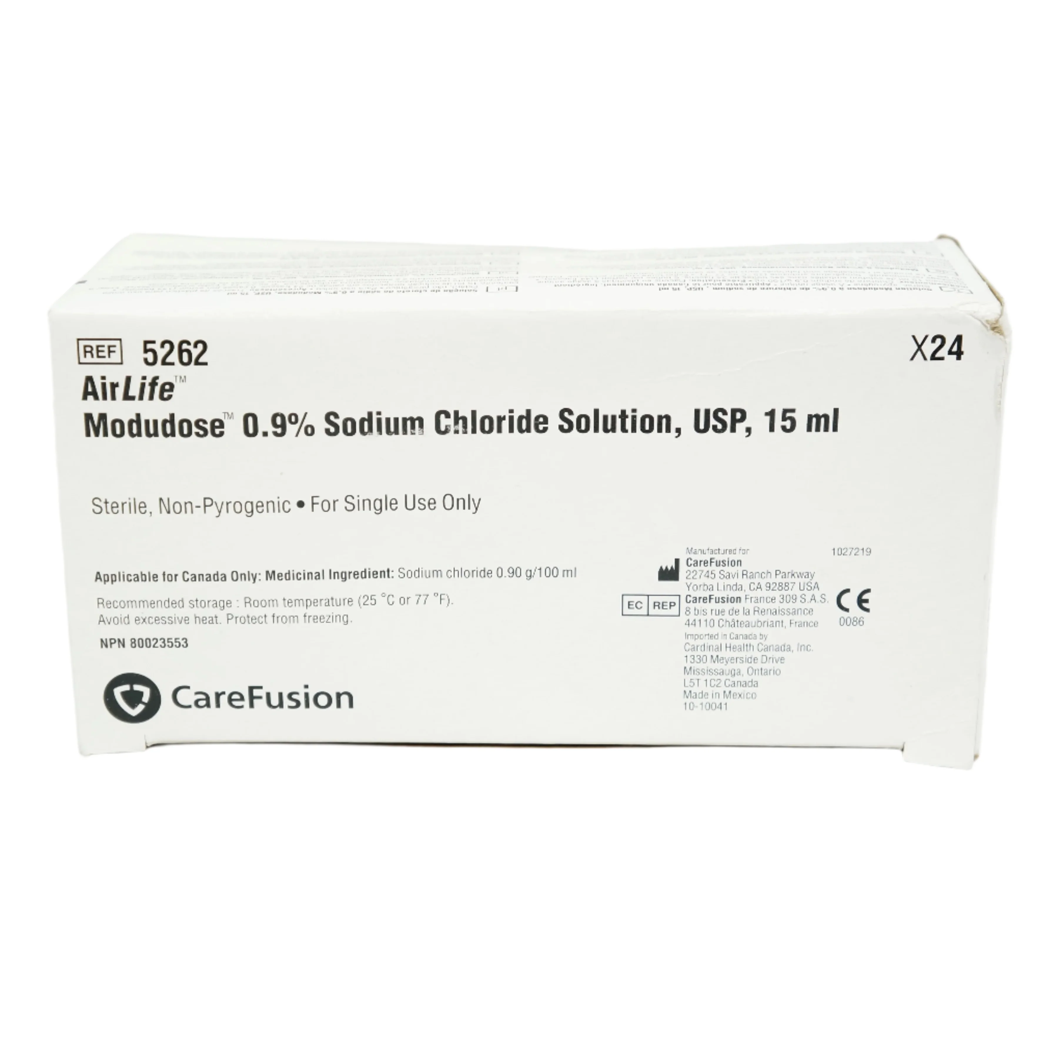 Cardinal Health AirLife MODUDOSE Normal Saline Unit Dose Vials, 0.9% Sodium Chloride, 3 mL to 5 mL - Image 4