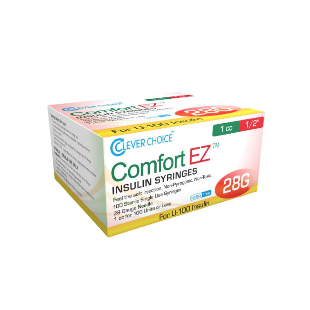 Clever Choice Comfort EZ U100 Insulin Syringes - Image 2