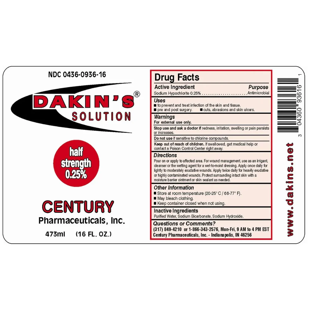 Dakin’s Solution / Di-Dak-Sol Sodium Hypochlorite Wound Cleanser, 16 oz. - Image 6