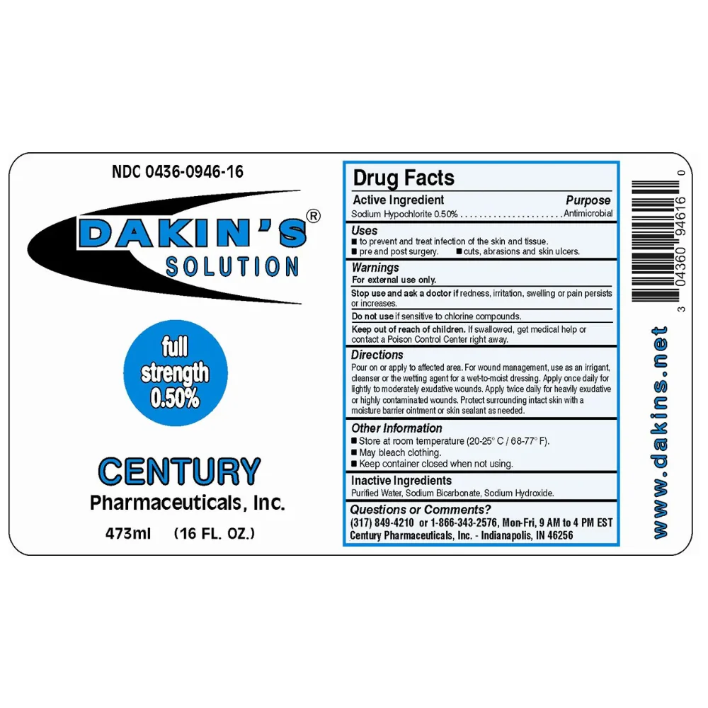 Dakin’s Solution / Di-Dak-Sol Sodium Hypochlorite Wound Cleanser, 16 oz. - Image 8