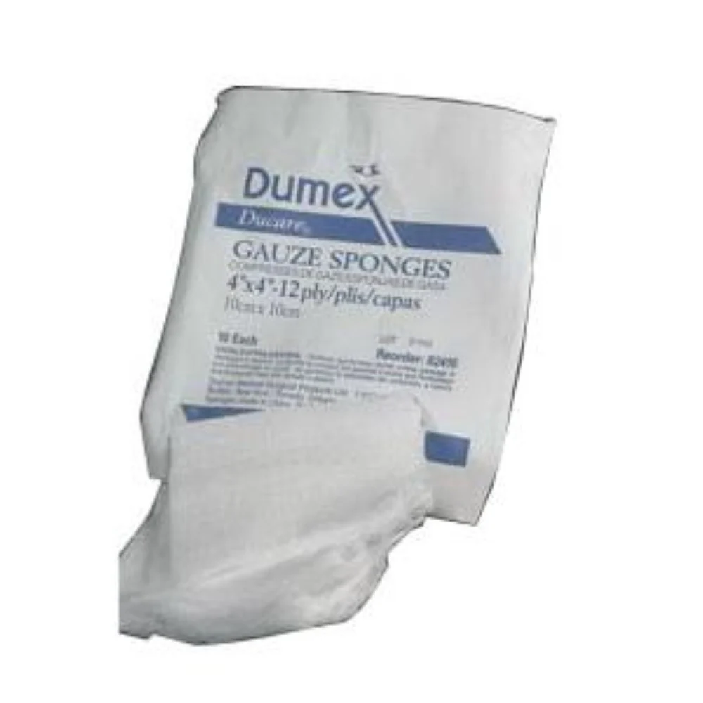 Derma Sciences Ducare 100% Cotton Woven Non-Sterile Gauze Sponge, 3" x 3", 8-Ply