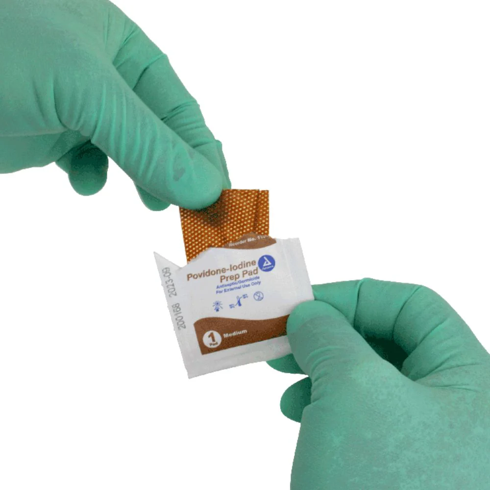 Dynarex Povidone Iodine Prep Pads, Medium, 1108 - Image 2