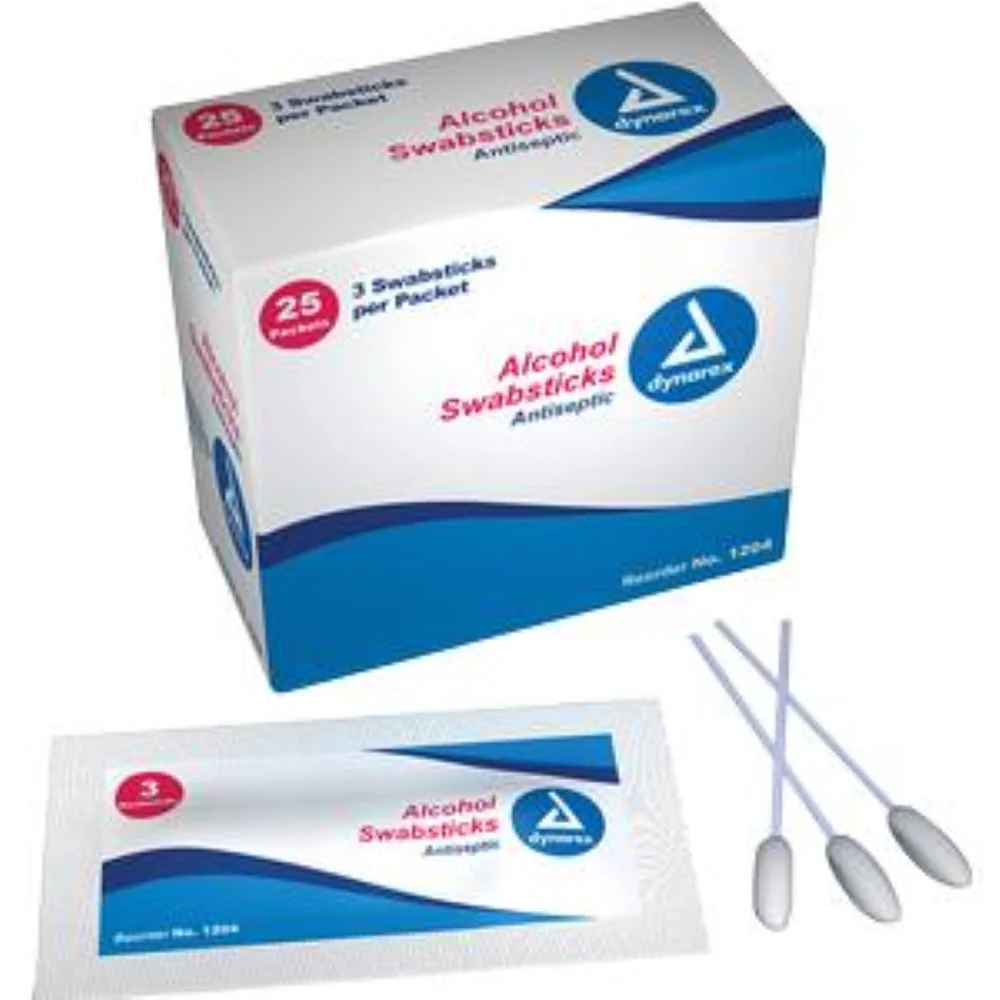 Dynarex Alcohol Swabstick, 3 Pack