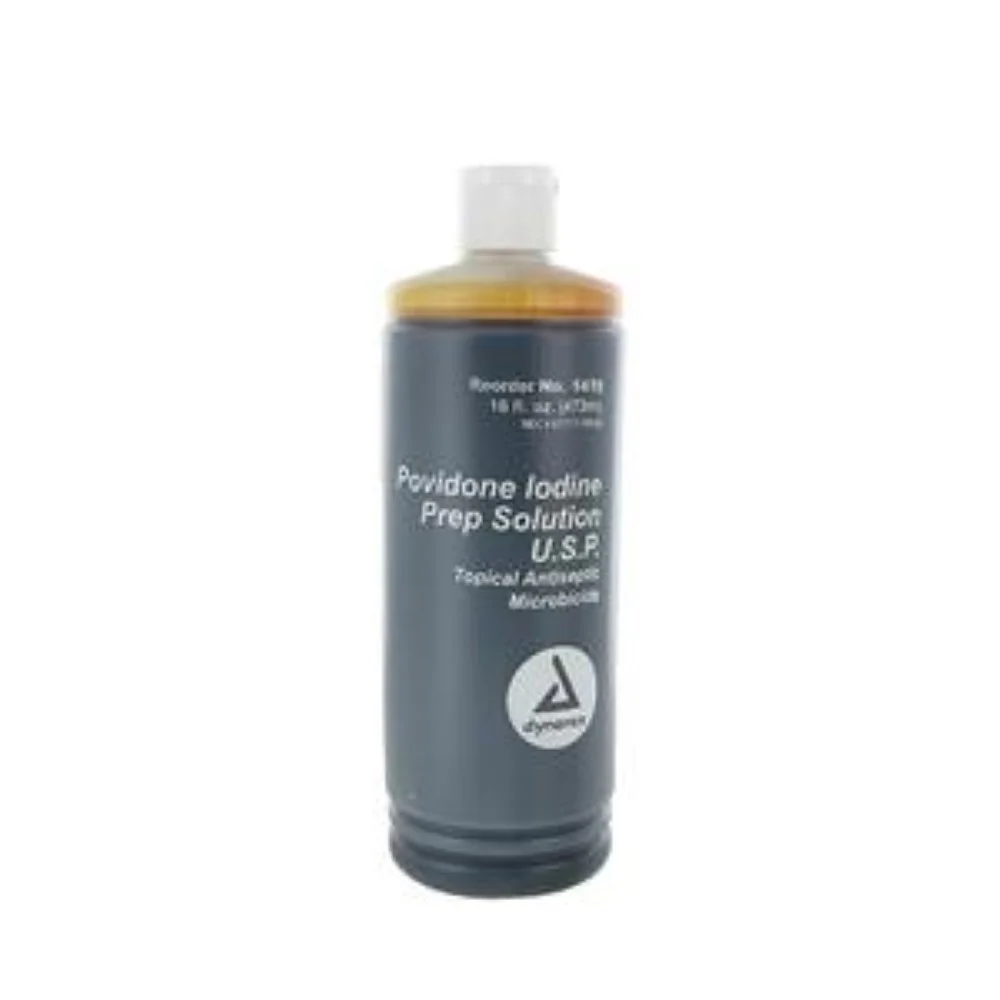 Dynarex 10% Povidone Iodine Prep Solution 16Oz Bottle, 1415