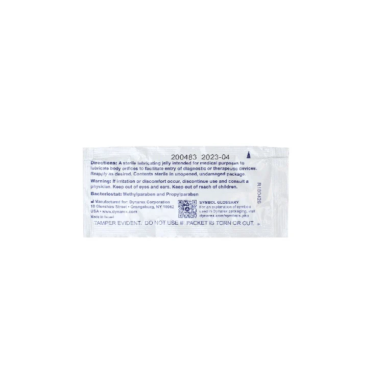Dynarex DynaLube Lubricating Jelly, Sterile, Water Soluble, Greaseless, Unscented, Latex-Free - Image 4