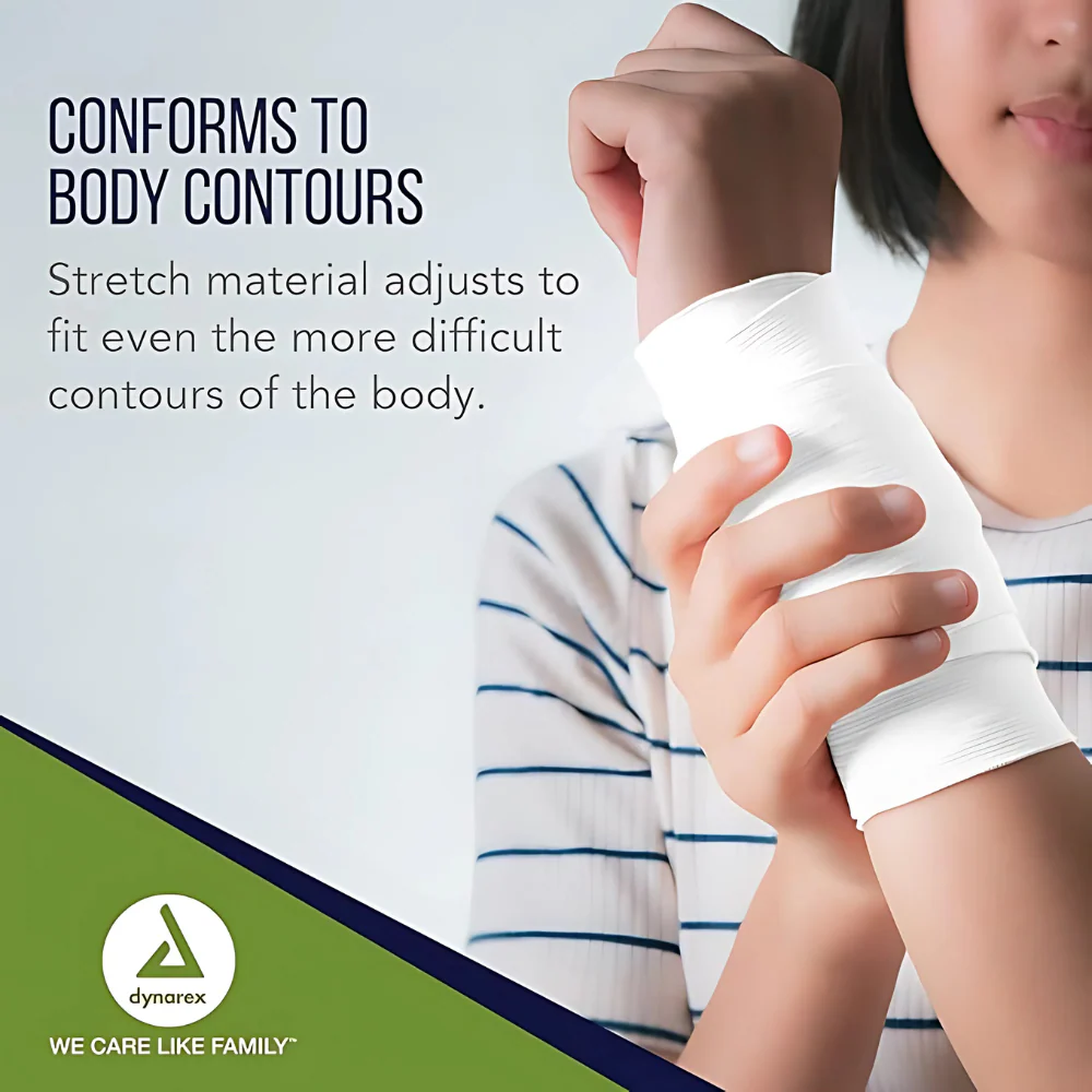Dynarex Self-adhering Stretch Gauze Bandage Wrap - Image 2