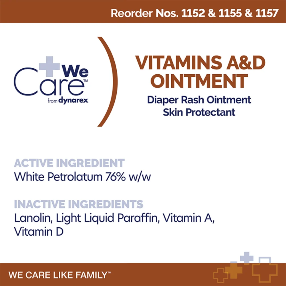 Dynarex WeCare Vitamin A and D Diaper Rash Ointment and Skin Protectant - Image 5