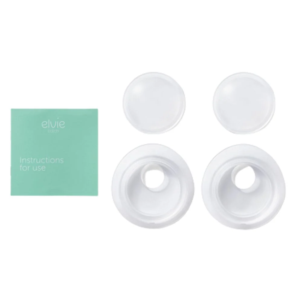 Elvie Catch Breast Milk Collection Cups, Leak-Free, Reusable, and Easy to Clean, Set of two, EA01-01