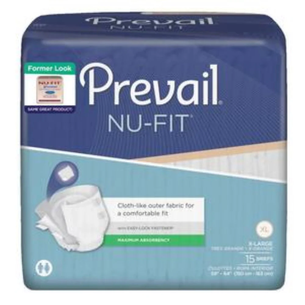 Prevail NU-Fit Adult Brief, XL (56" to 64")
