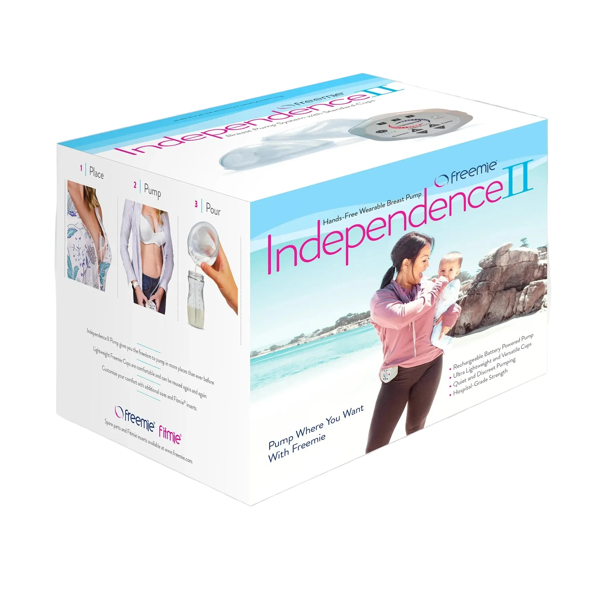 Freemie Independence II Standard Hospital Grade Double Electric Portable Breast Pump