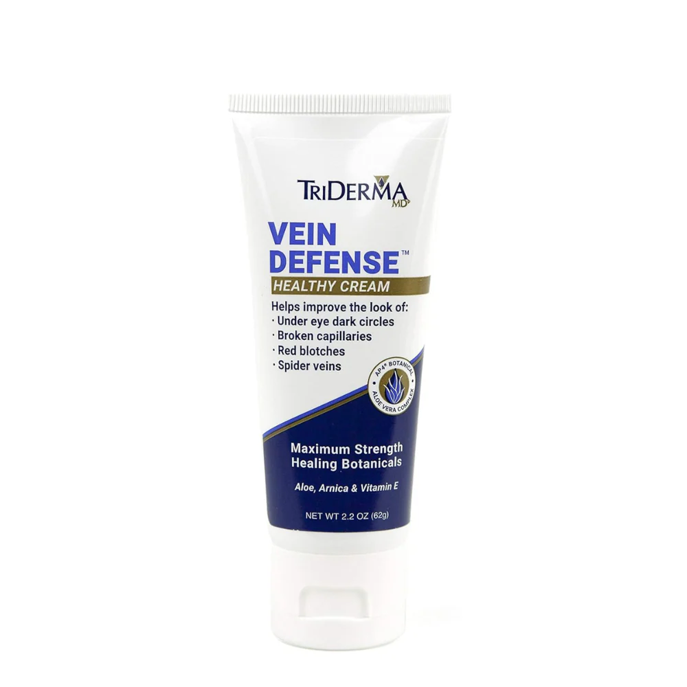Genuine Virgin Aloe TriDerma Vein Defense Healing Cream, 2.2 oz Tube - Image 2