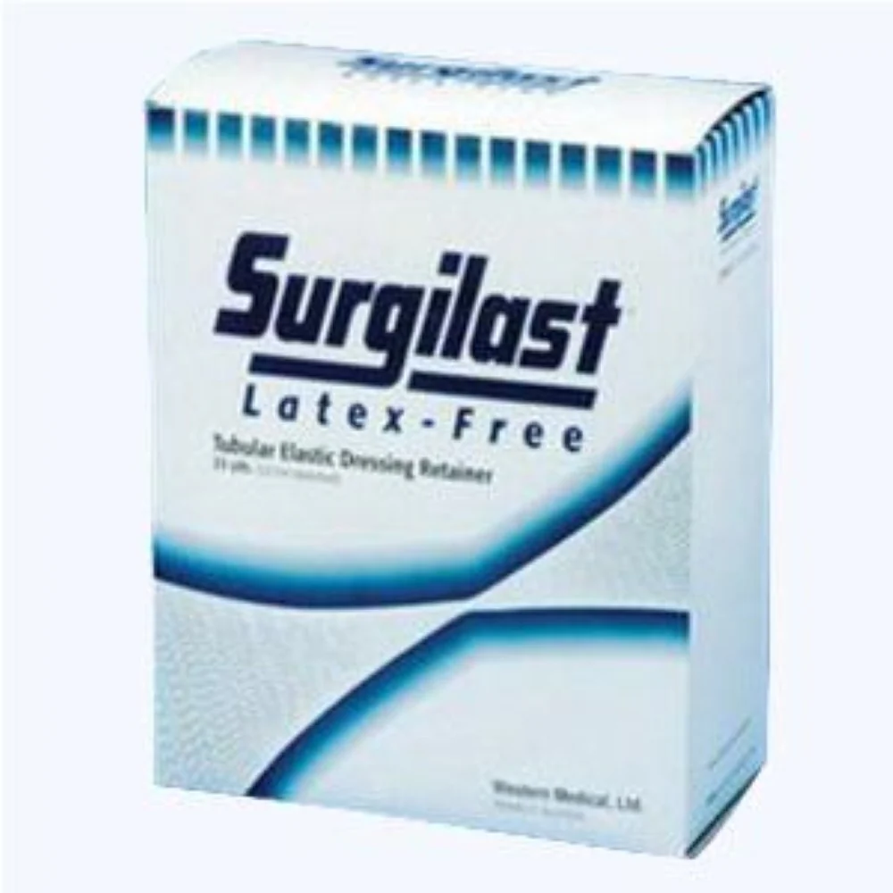 Derma Sciences Surgilast Tubular Elastic Bandage Retainer, Latex-free, Special Sizing 41-1/2" Working Stretch Size 12, 25 yds