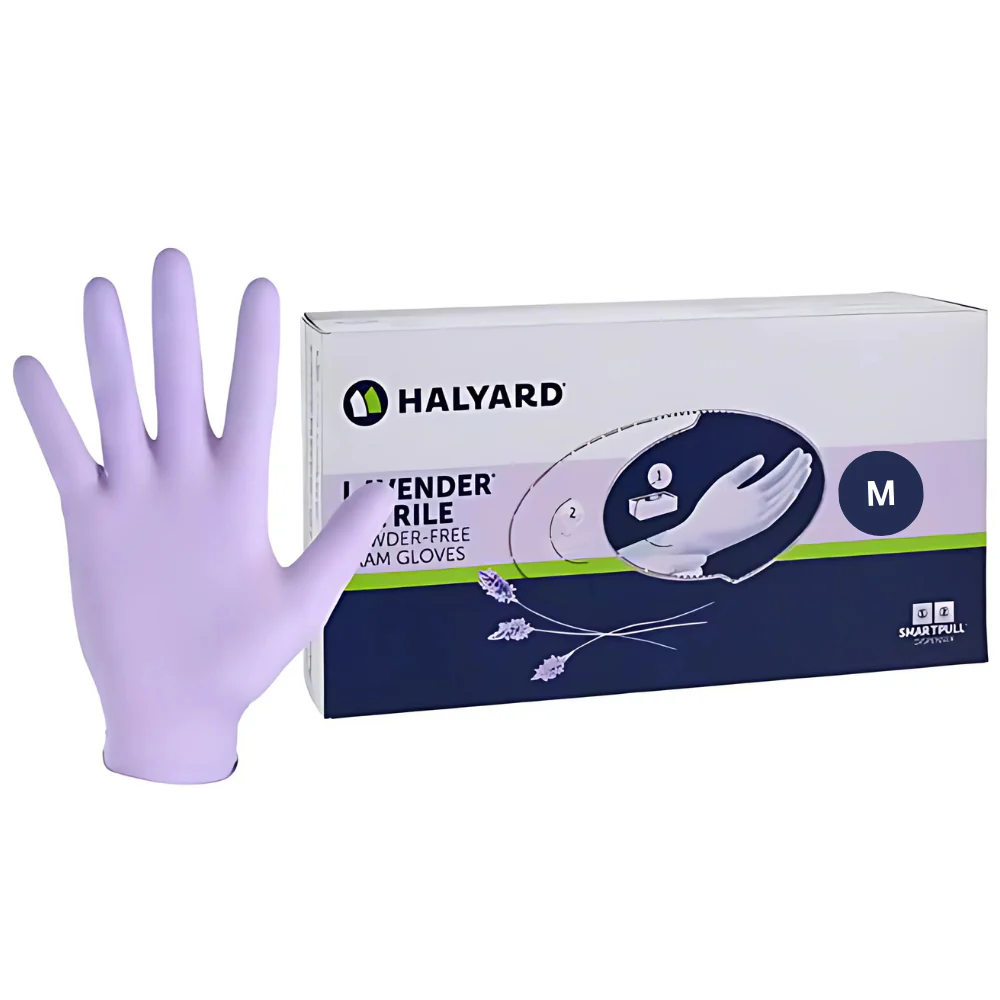 Halyard Health Lavender Nitrile Examination Gloves - Image 2