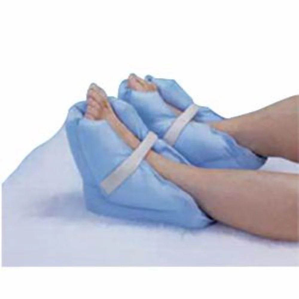 Hermell Products Heel Pillows Blue with Adjustable Hook and Loop Closure, One Size Fits All