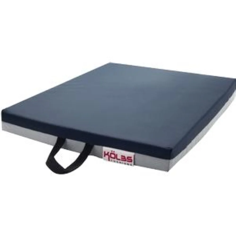 K2 Health Products Gel Supreme Wheelchair Seat Cushion 22" L x 18" x 3" H, Leak-Proof Bladder, Non-Slip Base