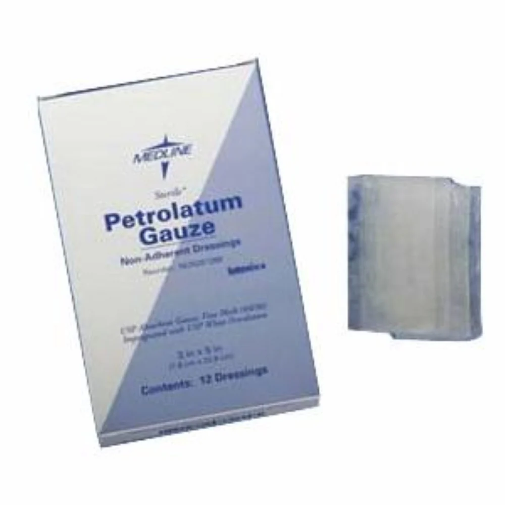 Derma Sciences Impregnated Non-Adherent Petrolatum Gauze,1" x 8"